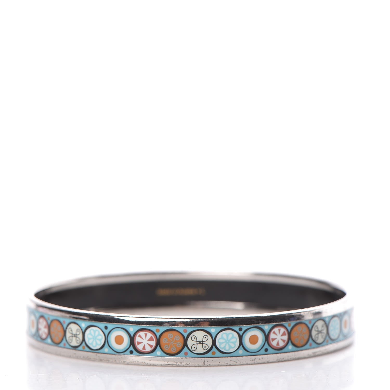 Hermes Enamel Narrow Printed Bracelet 70 3 of 7