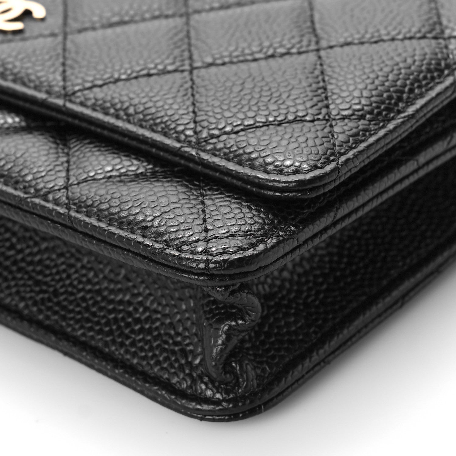 Chanel Caviar Quilted Wallet On Chain WOC Black 10 of 10