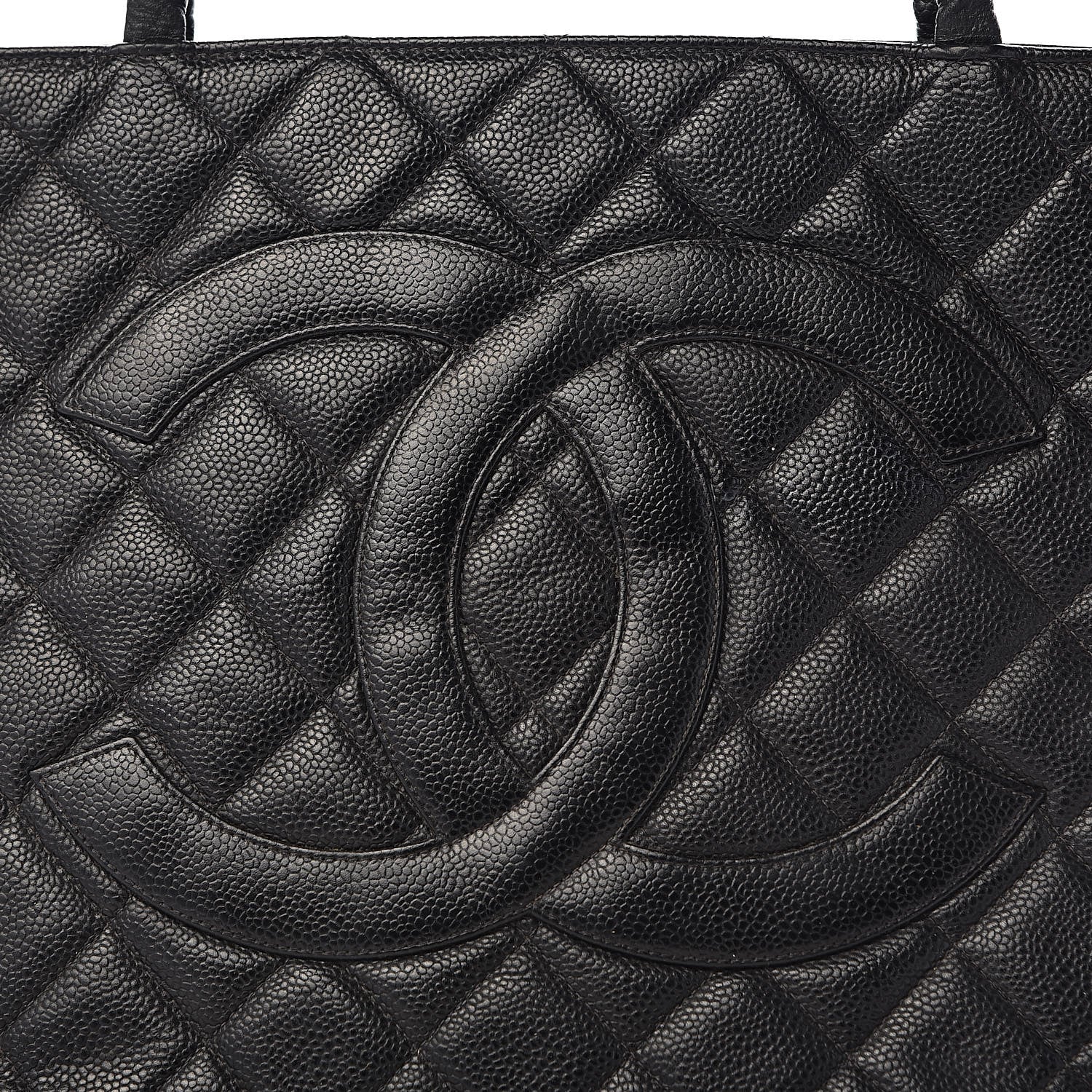 Chanel Caviar Quilted Medallion Tote Black 15 of 15