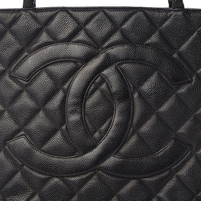 Chanel Caviar Quilted Medallion Tote Black 15 of 15