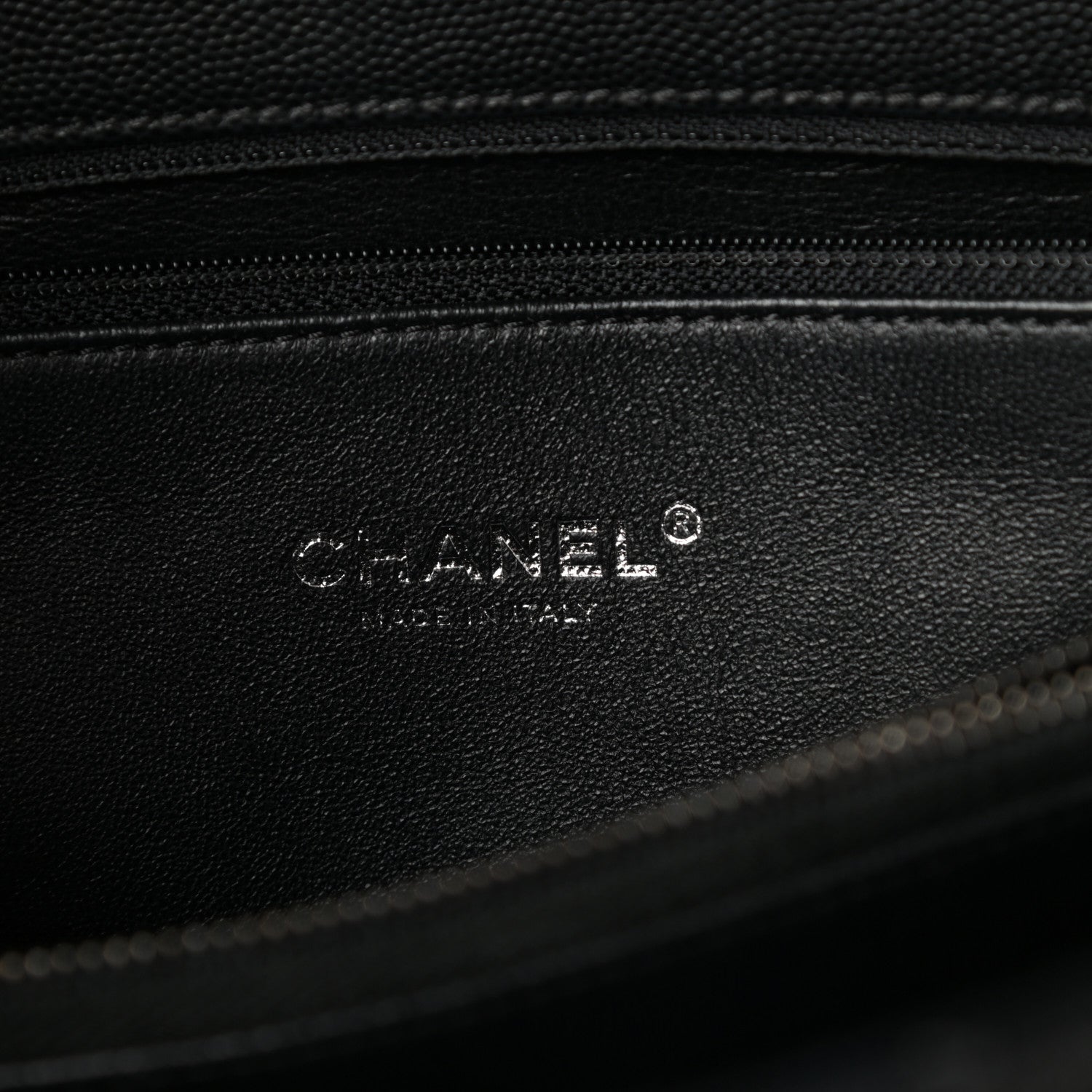 Chanel Caviar Lizard Quilted Medium Coco Handle Flap Black 6 of 10