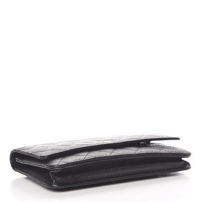 Chanel Caviar Quilted Wallet On Chain WOC Black 4 of 13