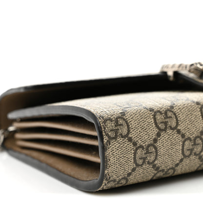 Gucci GG Supreme Monogram Mini Dionysus Chain Wallet Beige Taupe 9 of 10