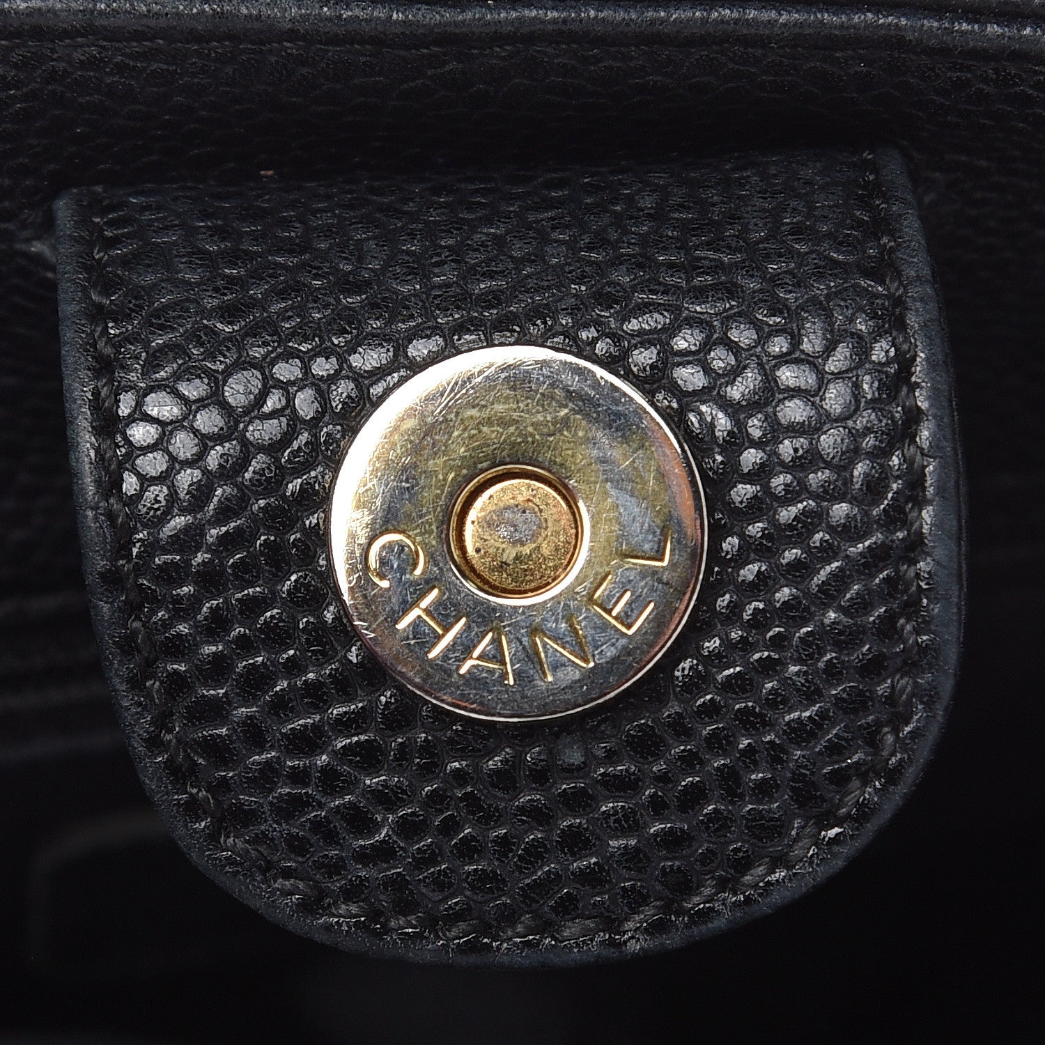 Chanel Caviar Quilted Petit Shopping Tote PST Black 14 of 17