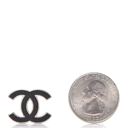 Chanel Lambskin CC Earrings Black 2 of 6