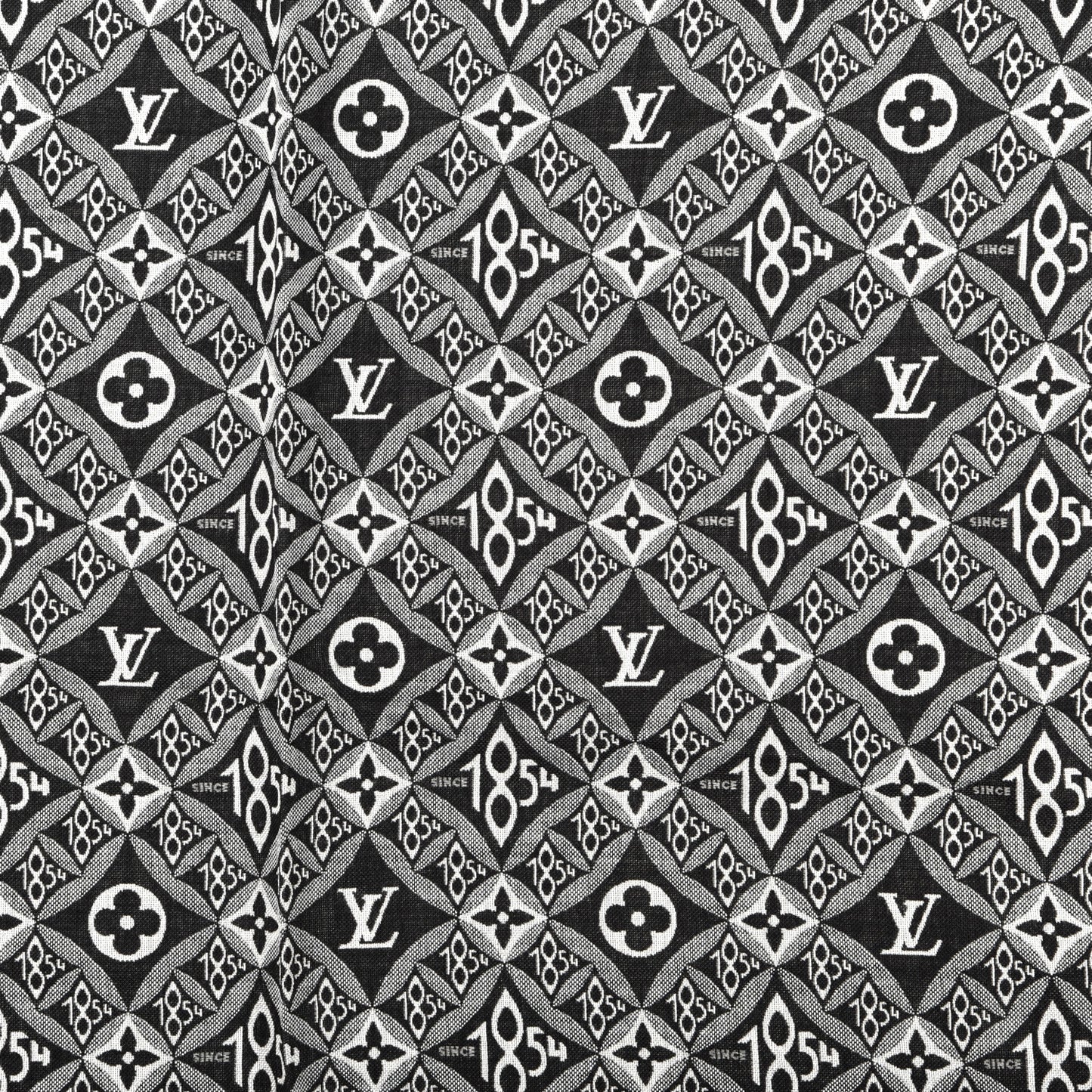 Silk Wool Jacquard Since 1854 Monogram Shawl Gray