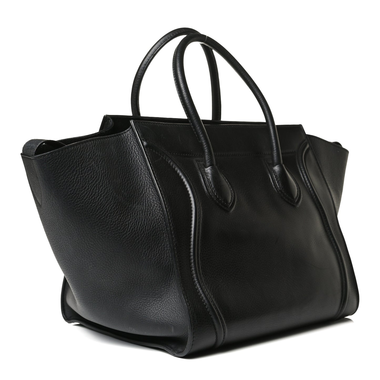 Supple Calfskin Medium Phantom Luggage Black