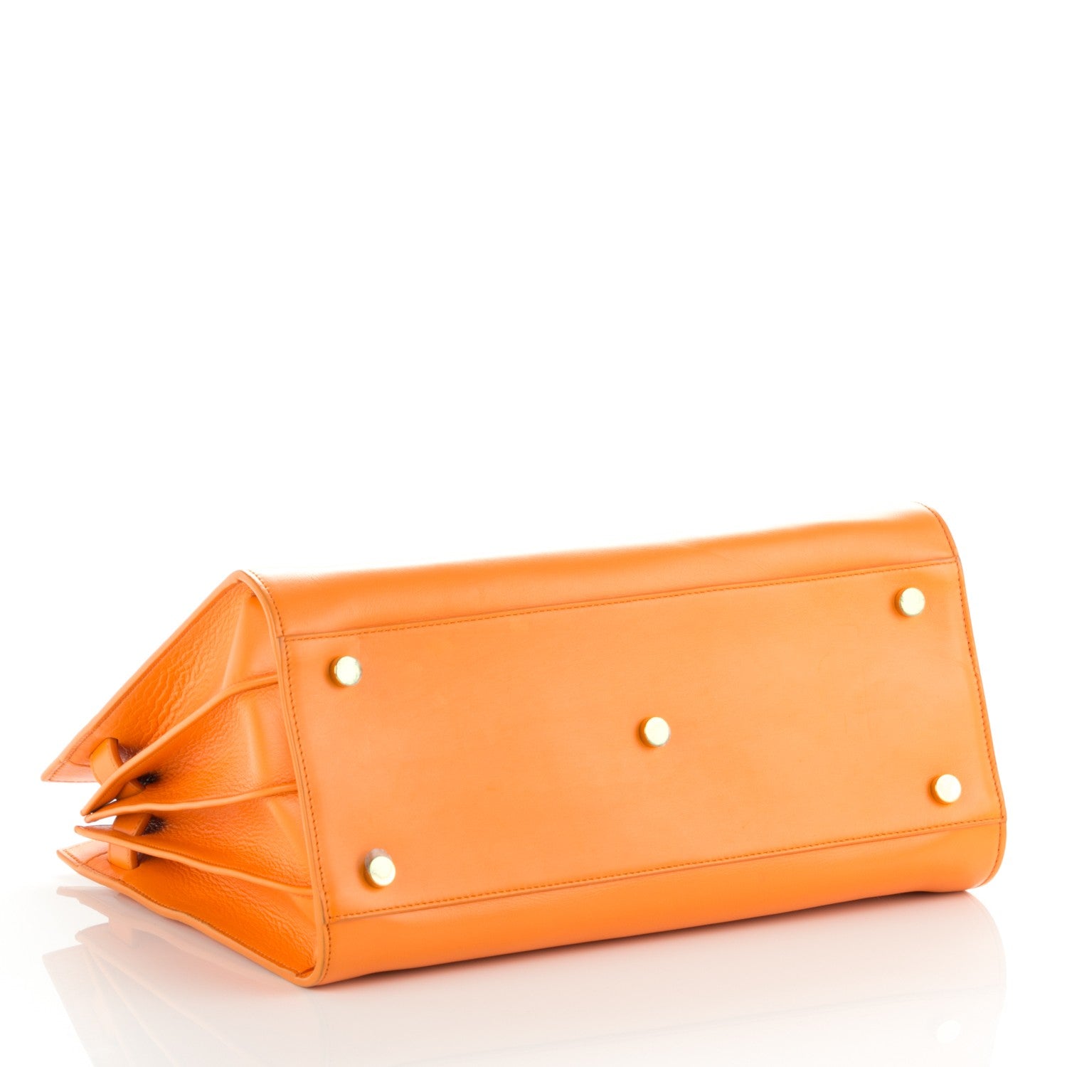 Saint Laurent Calfskin Small Sac De Jour Mandarine 4 of 12