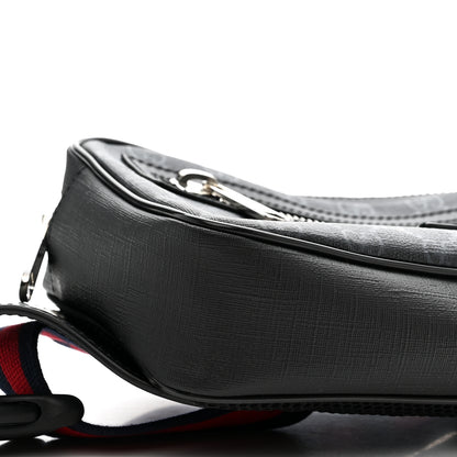 Gucci Soft GG Supreme Monogram Web Belt Bag Black Grey 9 of 10