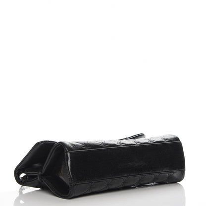 Chanel Glazed Crackled Calfskin Mademoiselle Flap Black 4 of 7