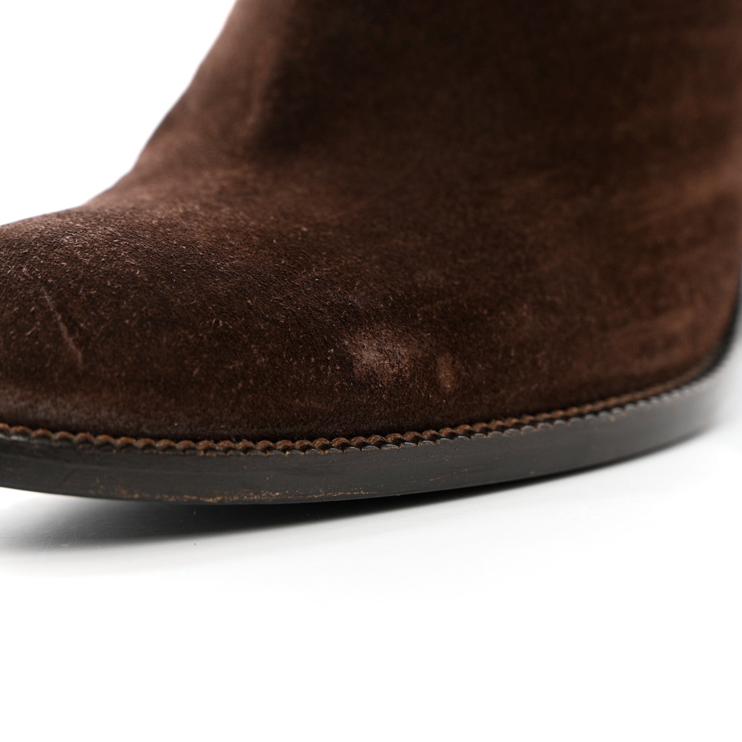 Gucci Suede Knee High Boots 36.5 Brown 10 of 20
