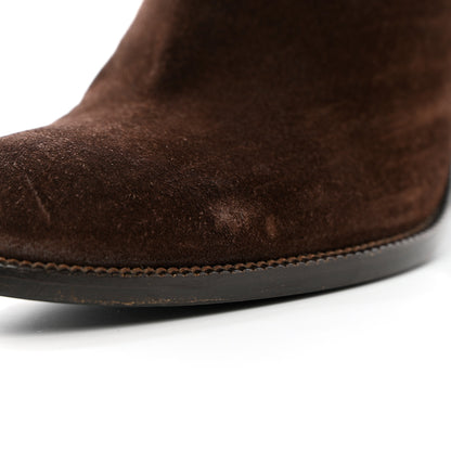 Gucci Suede Knee High Boots 36.5 Brown 10 of 20