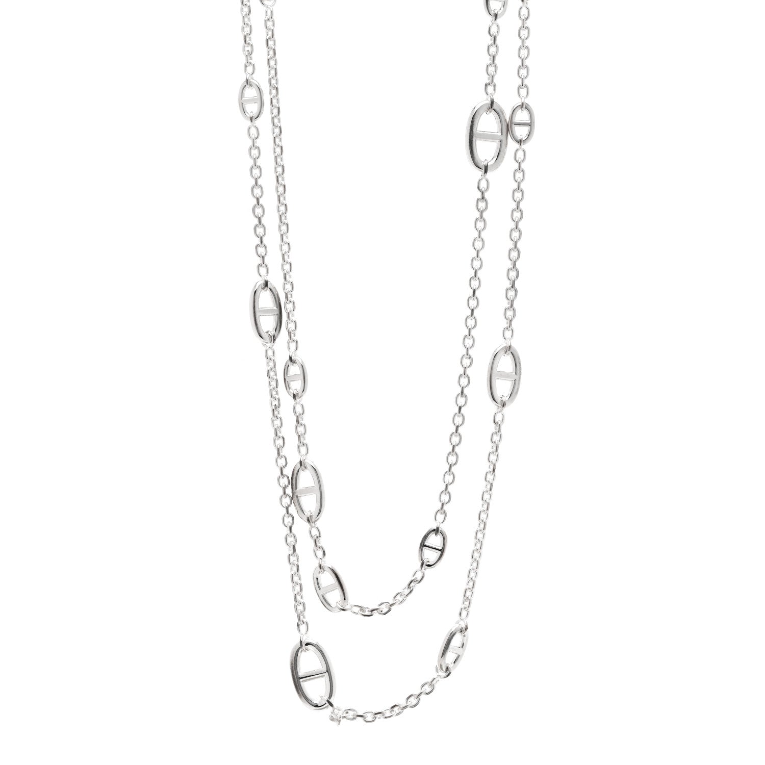 Hermes Sterling Silver Farandole Necklace 160 1 of 4