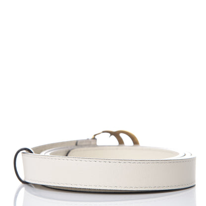 Gucci Calfskin Double G 20mm Belt 90 36 Mystic White 3 of 7