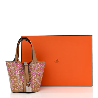 Hermes Swift Micro Lucky Daisy Picotin Lock Chai Rose White 10 of 10