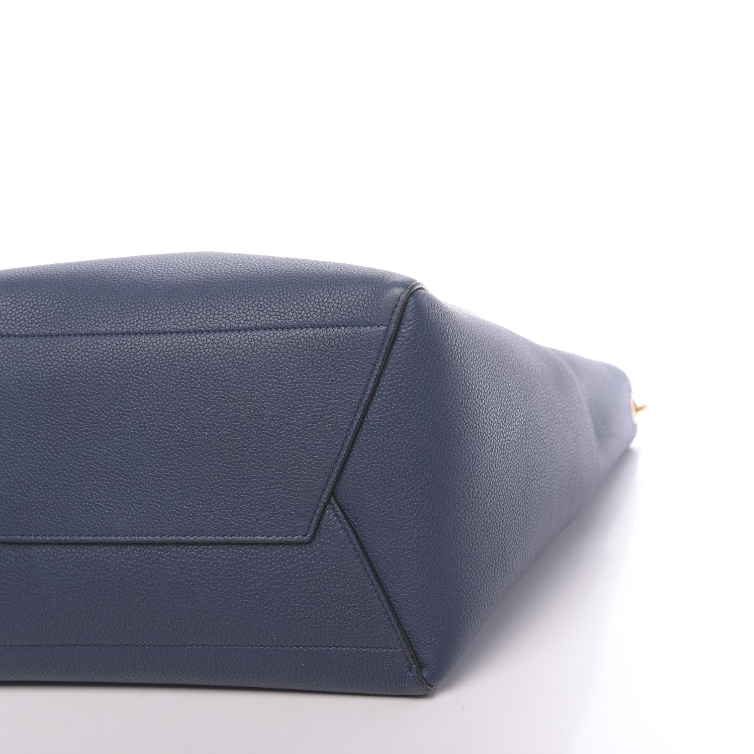 Celine Soft Grained Calfskin Sangle Bucket Bag Deep Blue 11 of 11