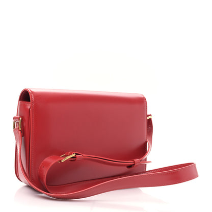Celine Shiny Calfskin Medium Triomphe Red 3 of 11