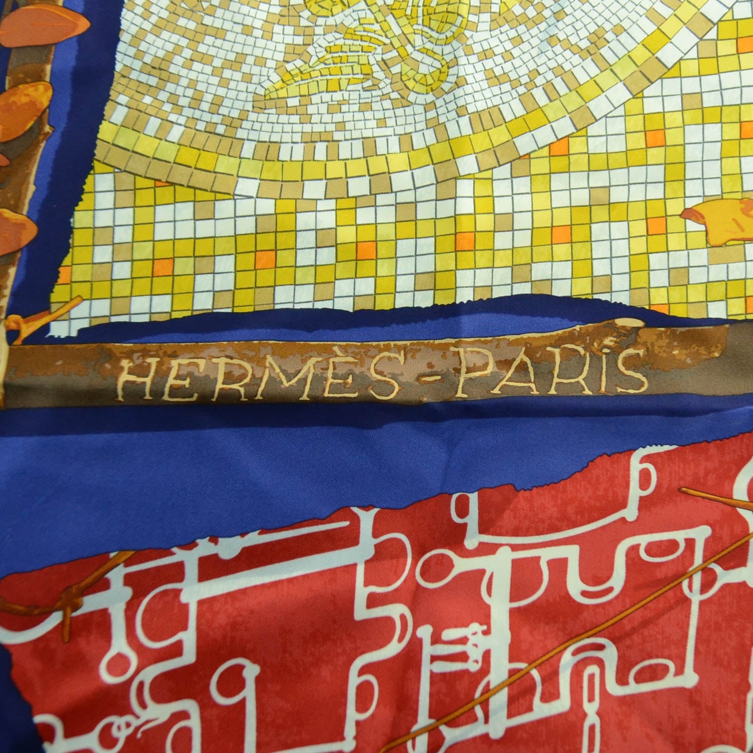 Hermes Silk Le Robinson Chic Scarf 90 3 of 4