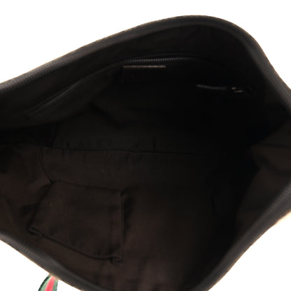 Gucci Monogram Web Sherry Line Shoulder Bag Dark Brown 5 of 10