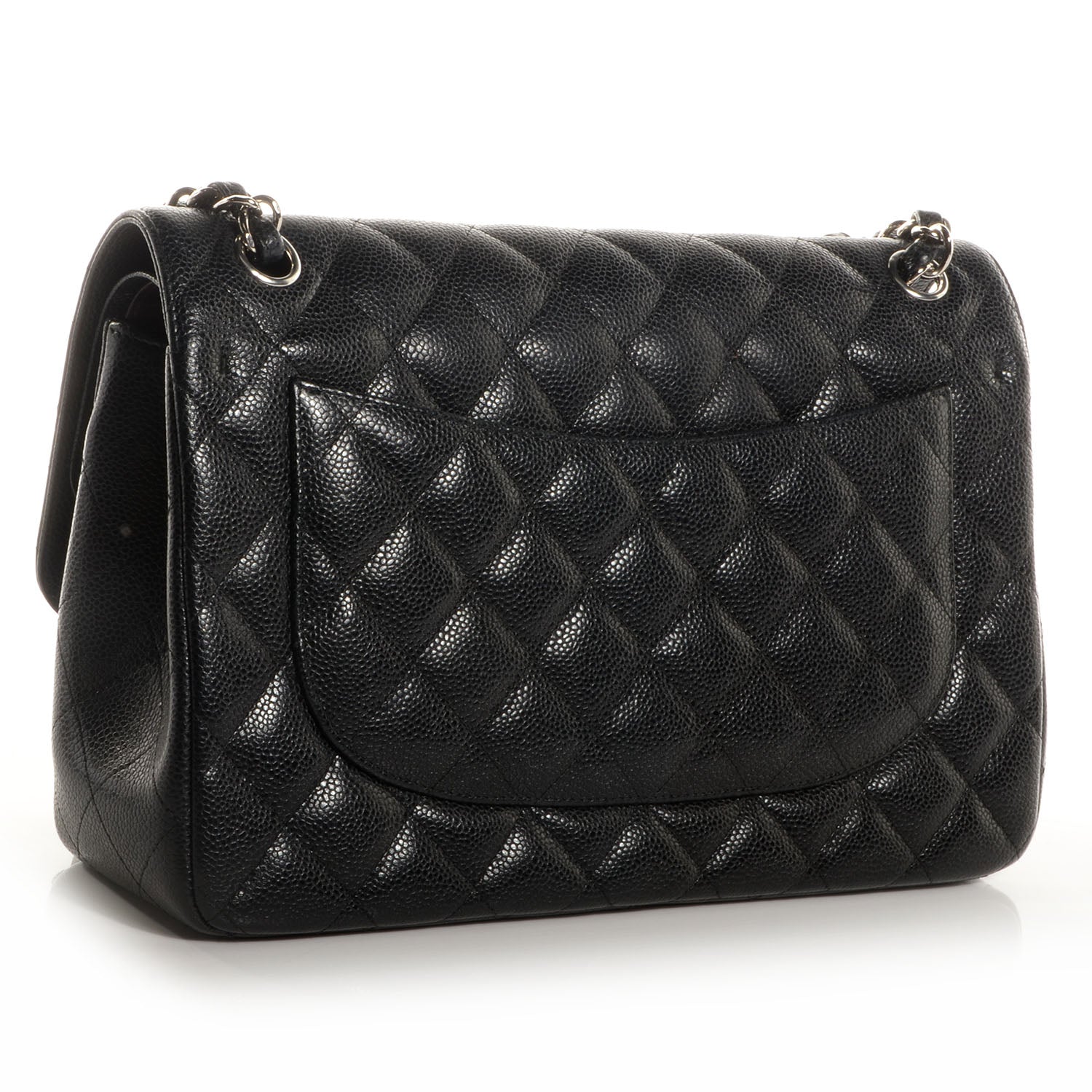 Chanel Caviar Quilted Jumbo Double Flap Black 3 of 8