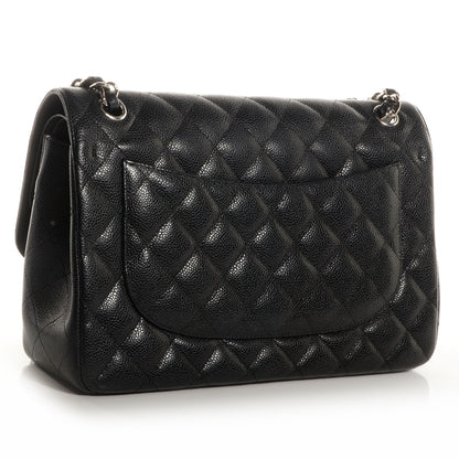 Chanel Caviar Quilted Jumbo Double Flap Black 3 of 8