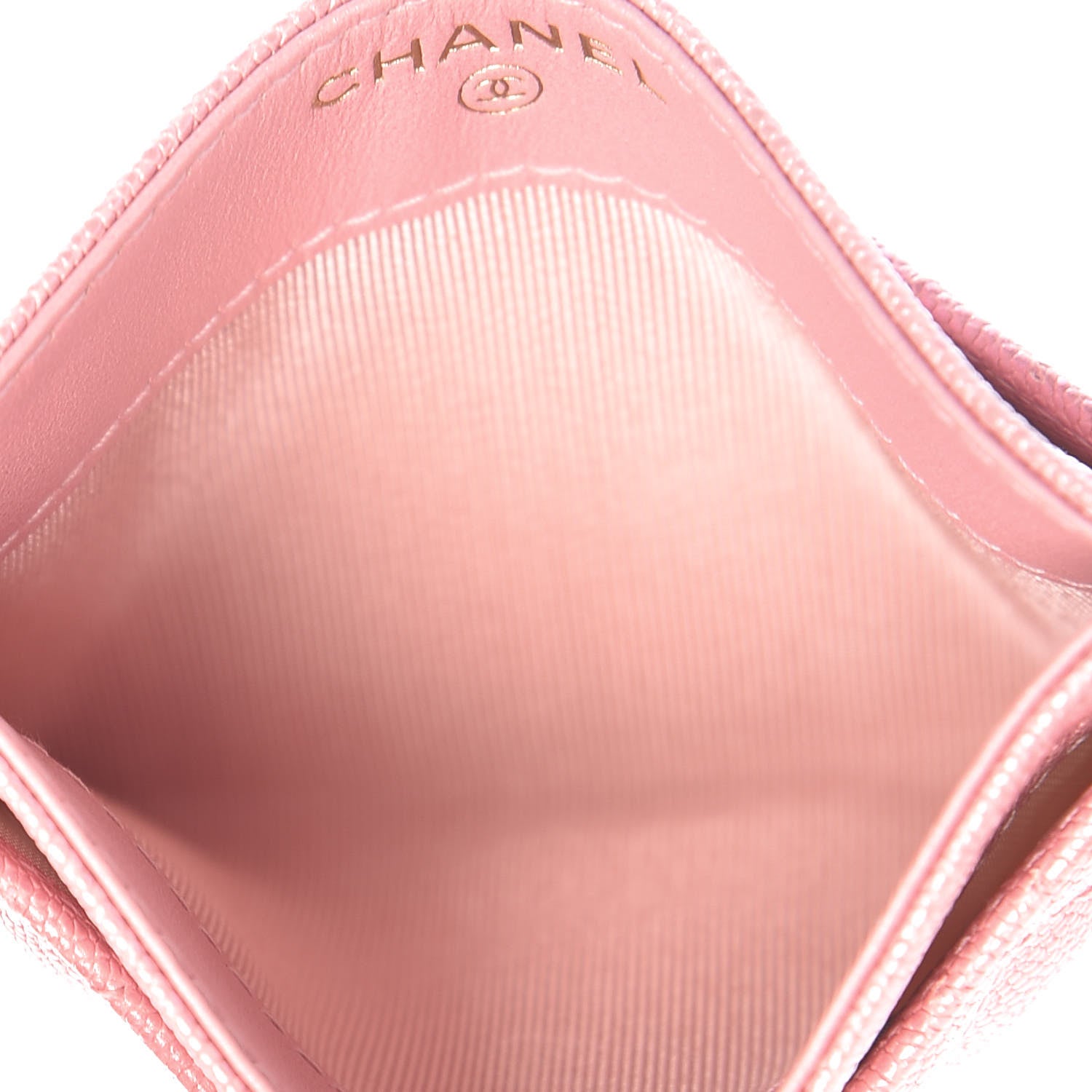 Chanel Iridescent Caviar Quilted Card Holder Rose Pink 5 of 9