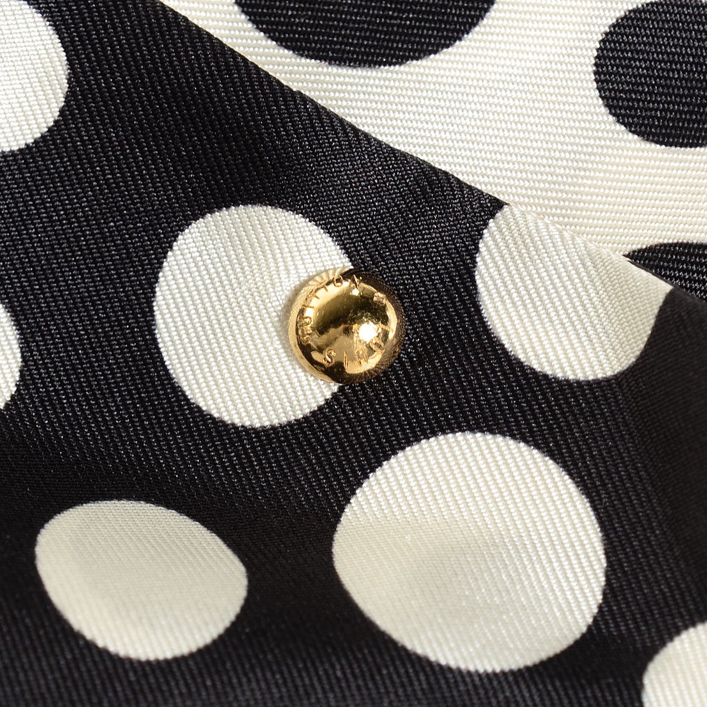 Silk Kusama Infinity Dots Infinity Snood Scarf Black White