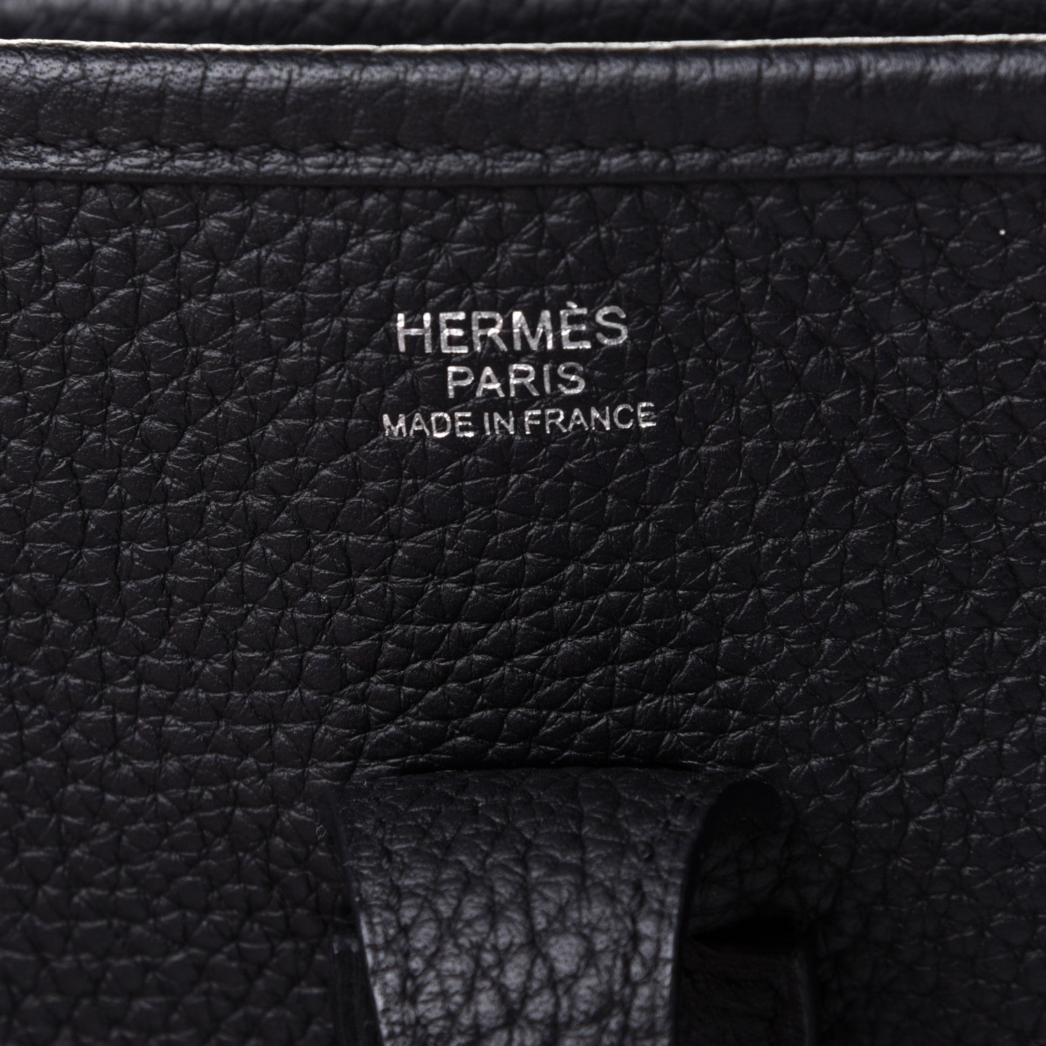 Hermes Taurillon Clemence Evelyne III PM Black 6 of 10