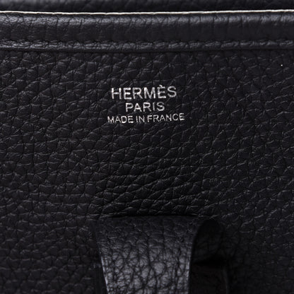 Hermes Taurillon Clemence Evelyne III PM Black 6 of 10