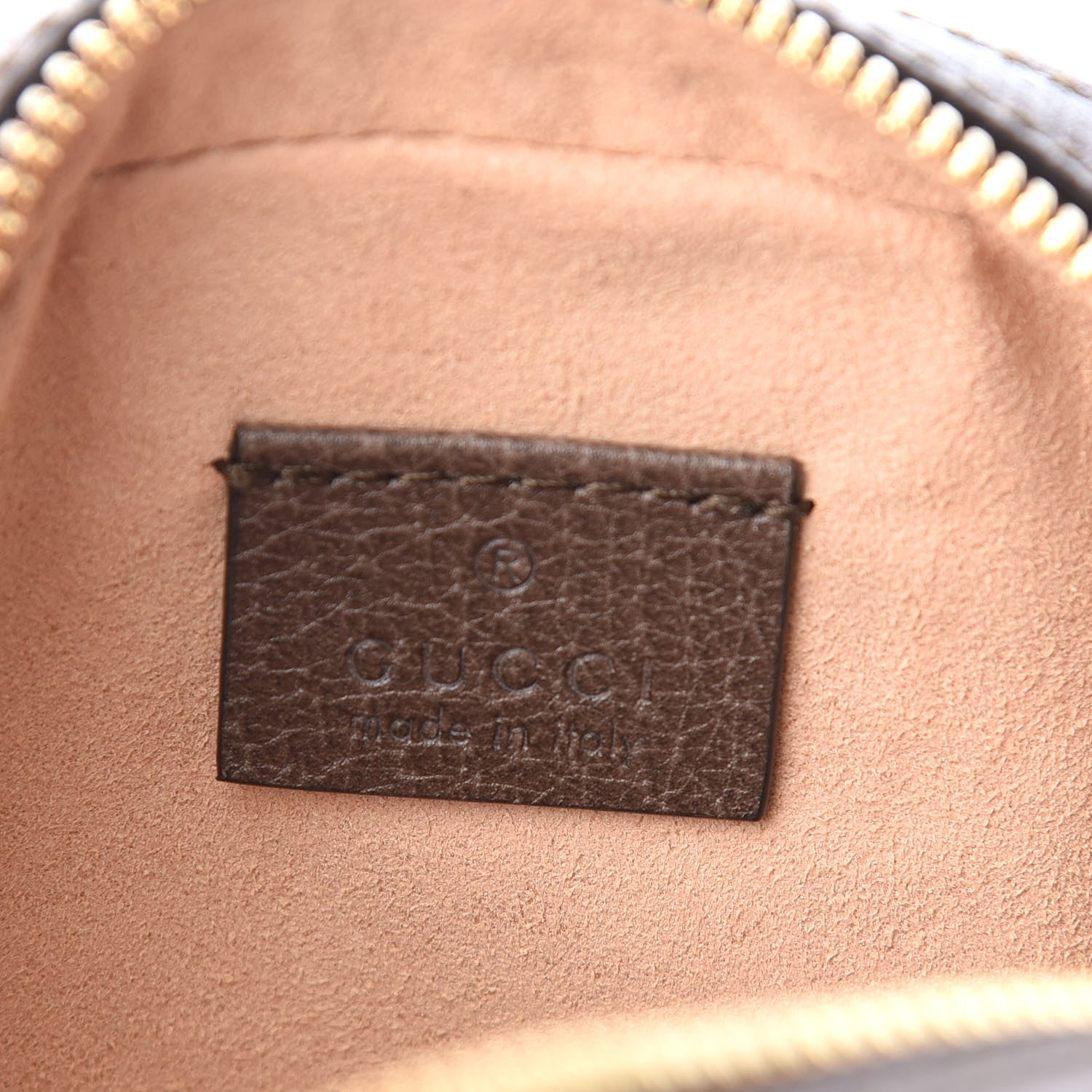 Gucci GG Supreme Monogram Web Mini Ophidia Round Shoulder Bag Brown 6 of 9