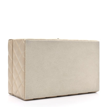 Chanel Iridescent Lambskin Quilted Jewelry Case Beige 4 of 8