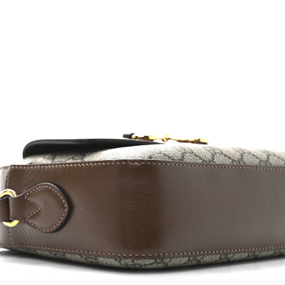 Gucci GG Supreme Monogram Small Horsebit 1955 Shoulder Bag Beige Brown Sugar 20 of 21