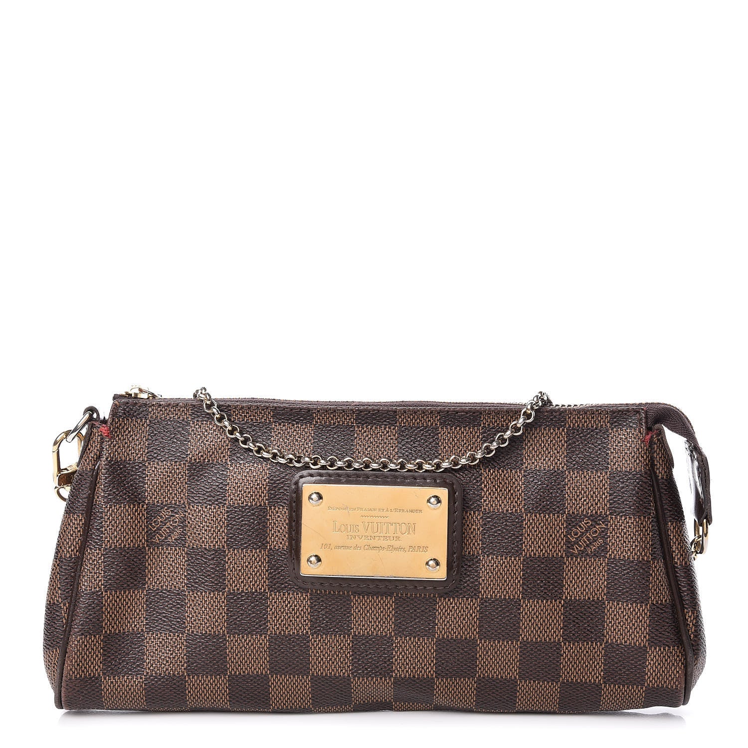 Louis Vuitton Damier Ebene Eva Clutch 1 of 11