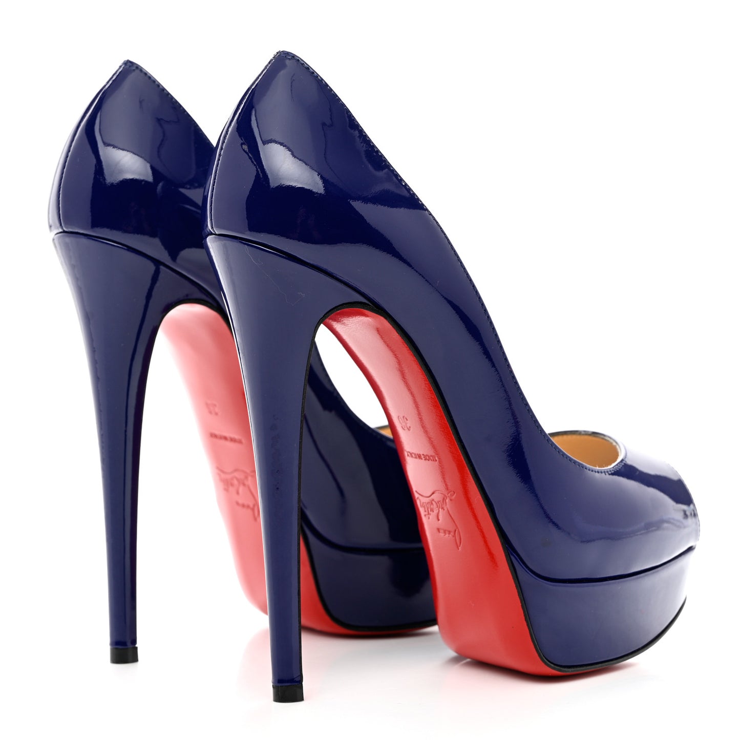 Patent Lady Peep 150 Pumps 36 China Blue