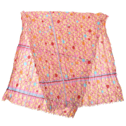 Louis Vuitton Cotton Monogram Ikat Pareo Scarf Rose 3 of 4
