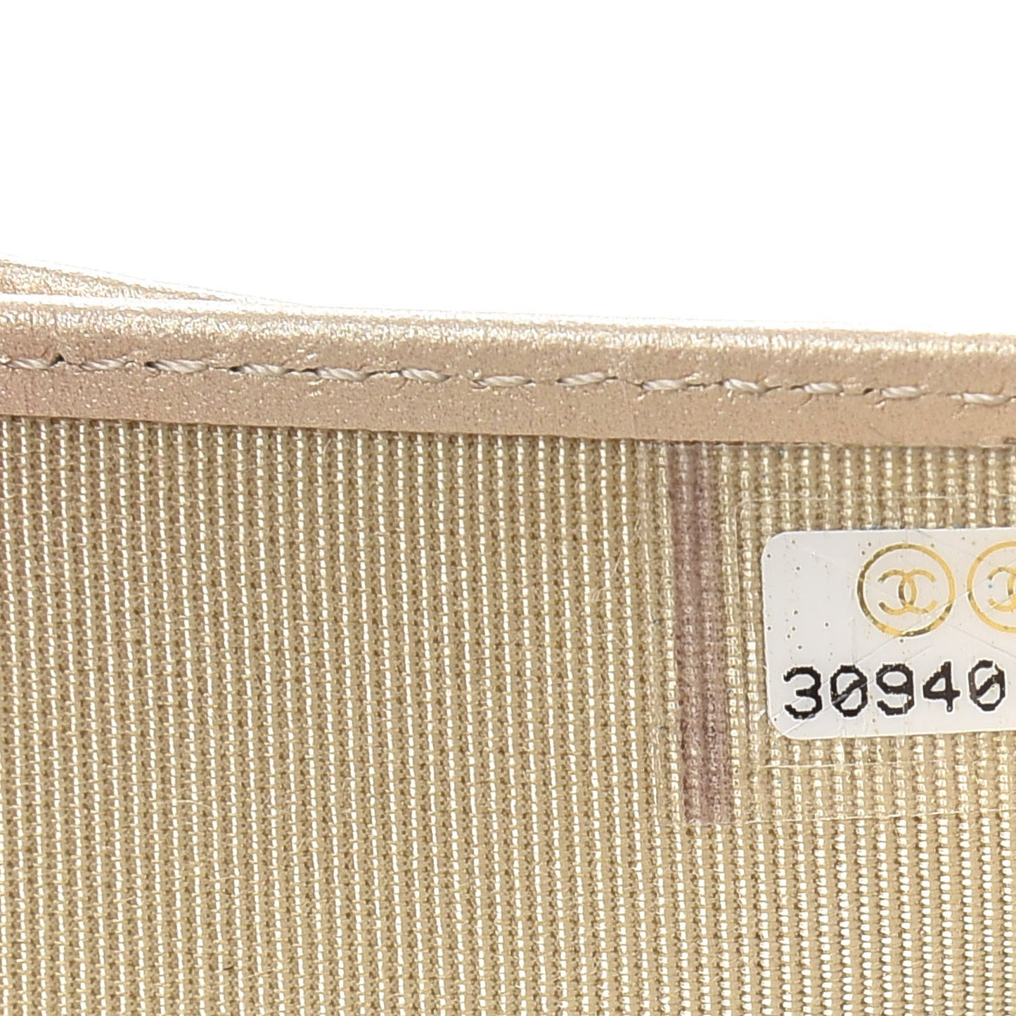Metallic Lambskin Quilted Compact Flap Wallet Gold