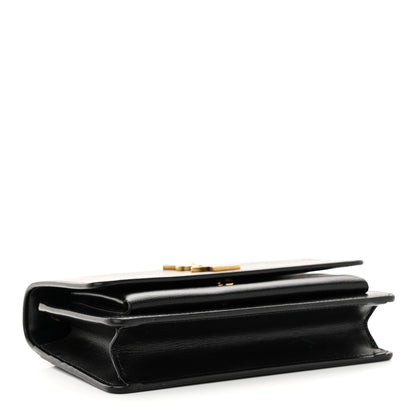 Saint Laurent Calfskin Monogram Sunset Chain Wallet Black 4 of 11