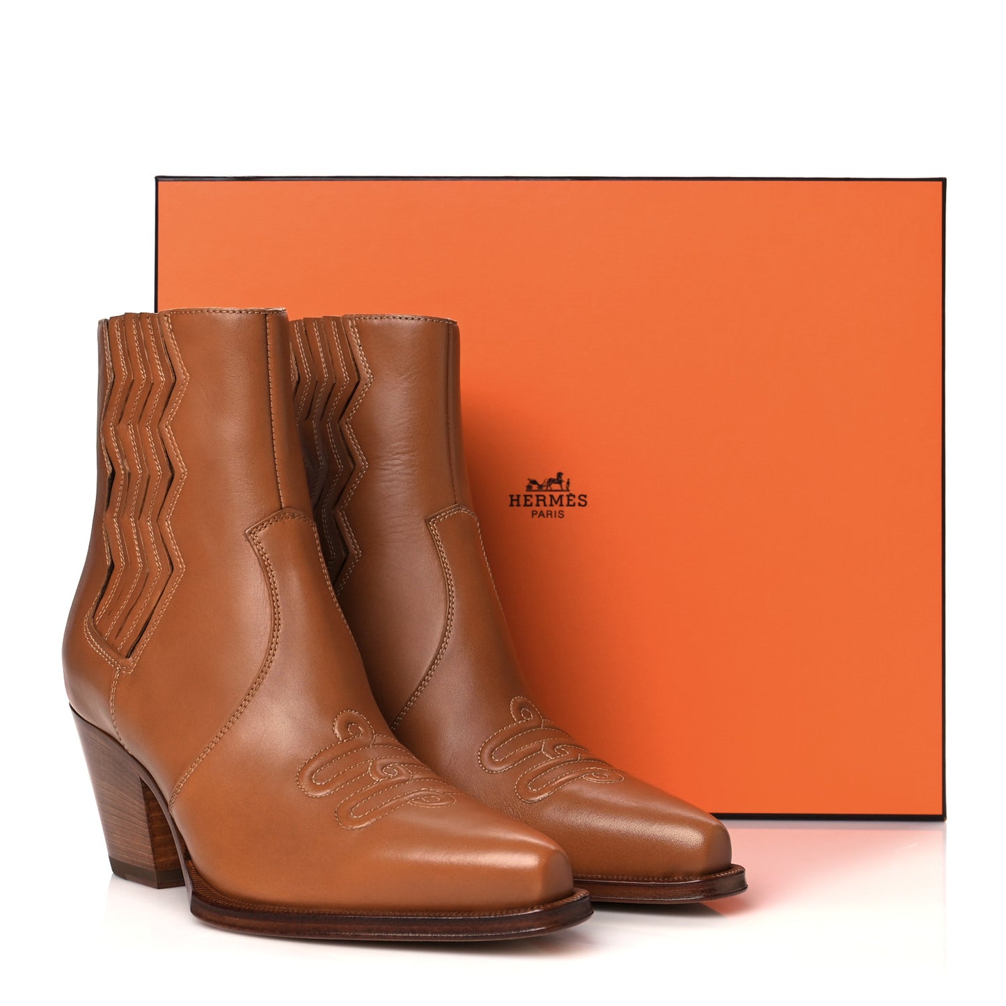 Calfskin Womens Vegas Ankle Boot 38 Naturel