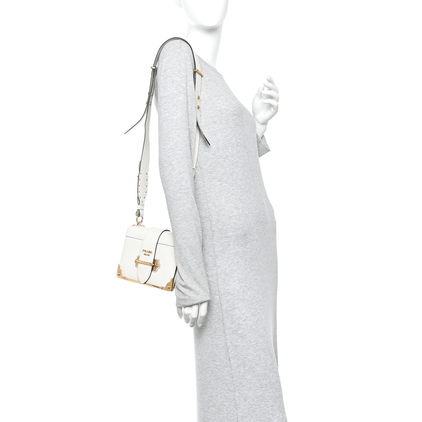 City Calf Cahier Bag White