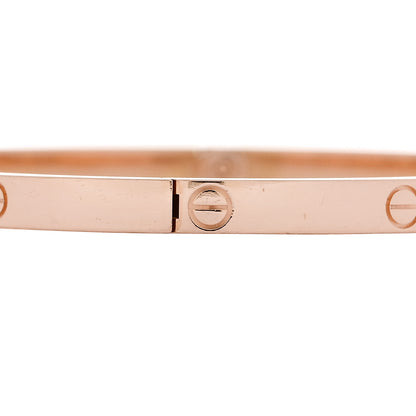 Cartier 18K Pink Gold Small LOVE Bracelet 17 5 of 8