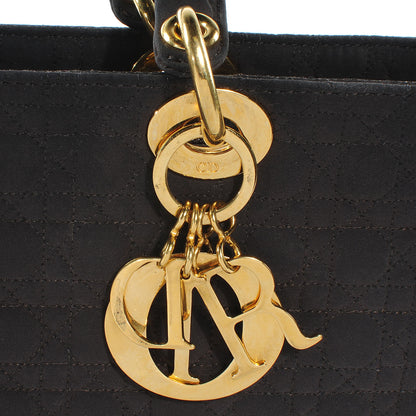 Christian Dior Nylon Cannage Large Lady Dior Brown 5 of 8