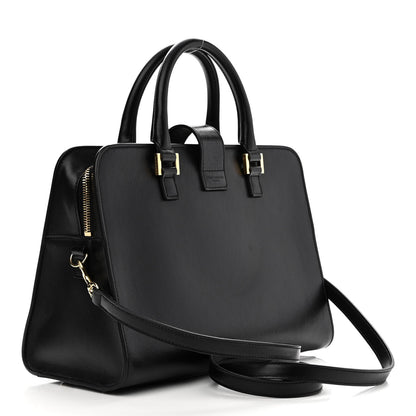 Saint Laurent Smooth Calfskin Small Monogram Cabas Black 3 of 15