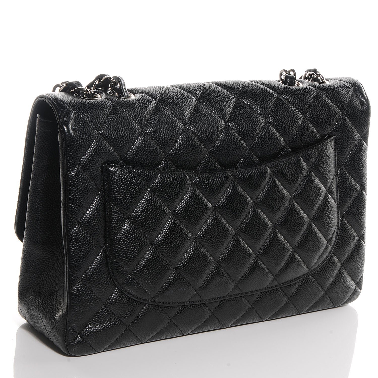Chanel Caviar Jumbo Single Flap Black 3 of 8