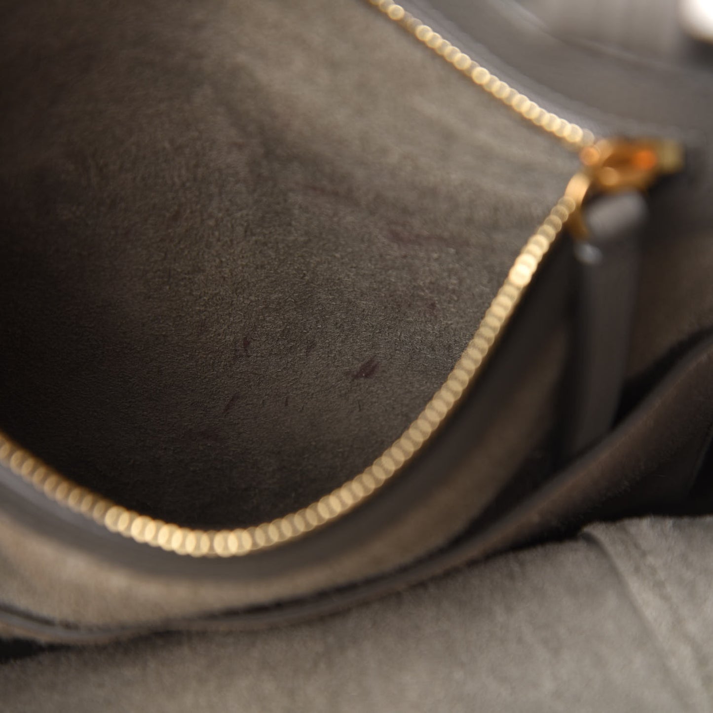 Soft Grained Calfskin Small Belt Cabas Phantom Grey