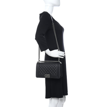 Chanel Lambskin Quilted Small Boy Flap Black 2 of 11