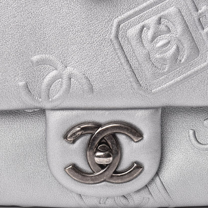 Chanel Metallic Lambskin Symbols Medium Single Flap Silver 10 of 10