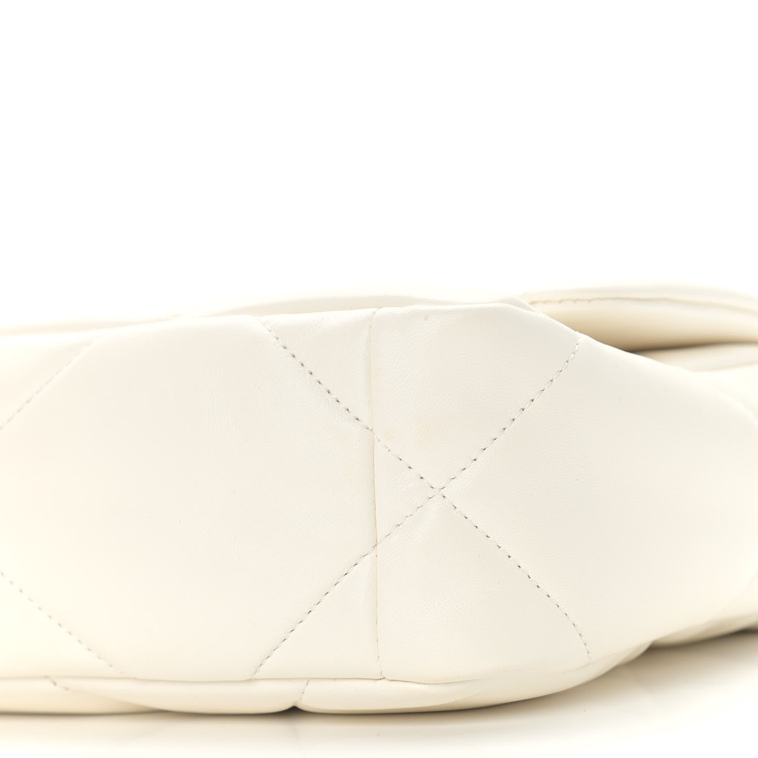 Chanel Lambskin Quilted Medium Chanel 19 Flap White 9 of 10