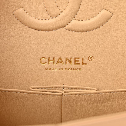 Chanel Caviar Quilted Medium Double Flap Beige 6 of 12