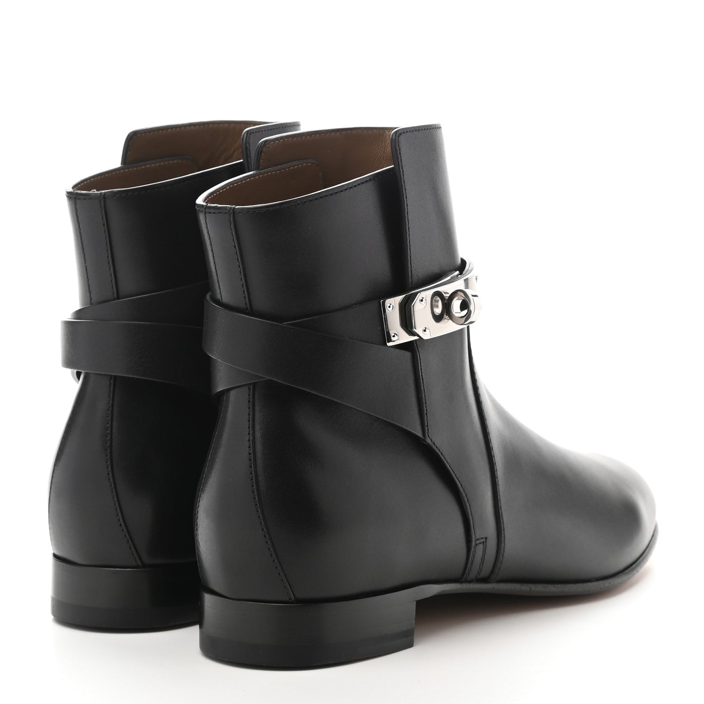 Calfskin Neo Low Boots 38 Black