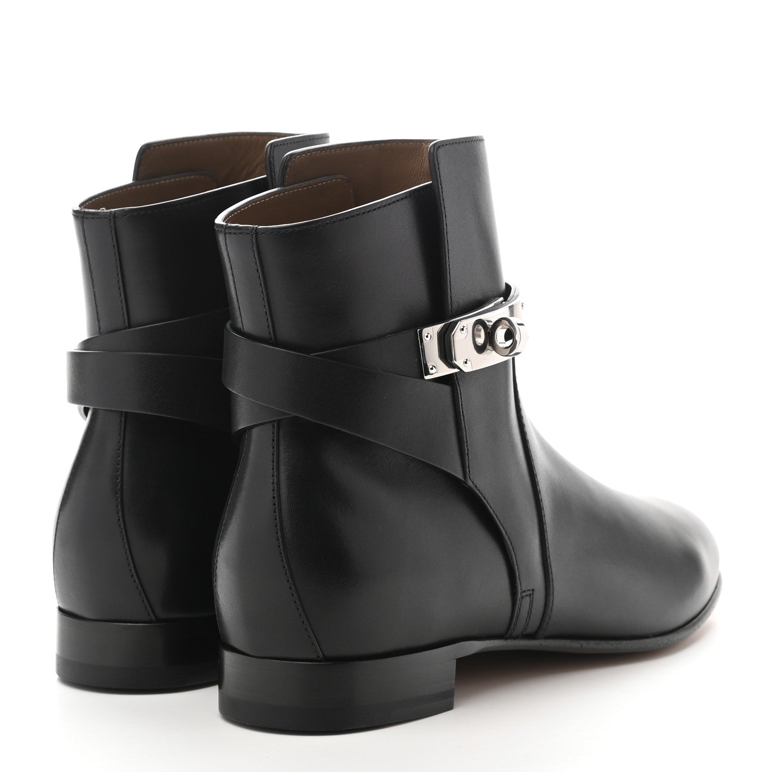Hermes Calfskin Neo Low Boots 38 Black 4 of 9